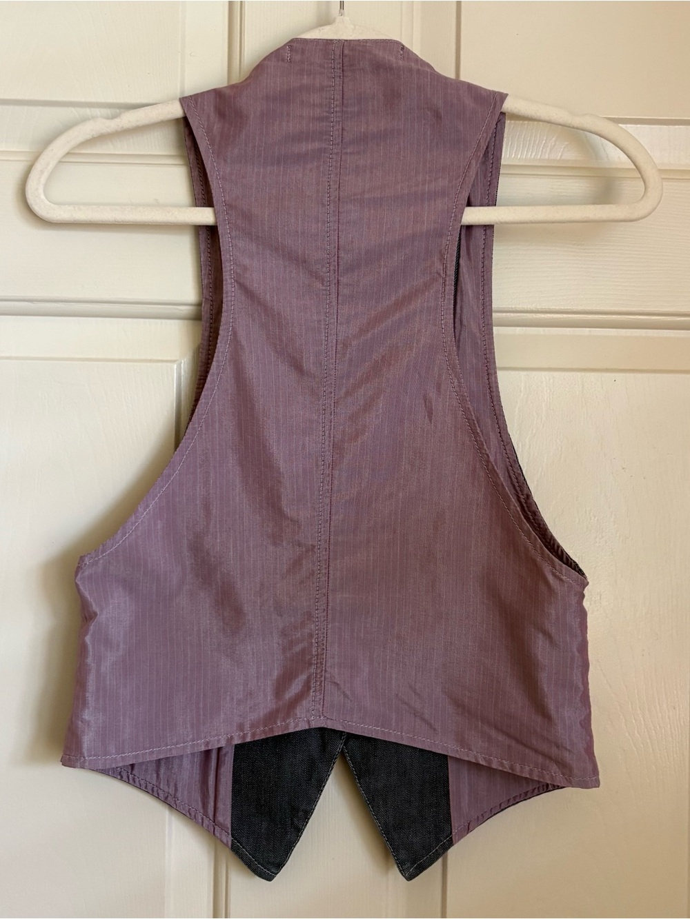 Rare Superfine Tate Storm Waistcoat Vest Size 2 Made In Italy Denim - Picture 5 of 12